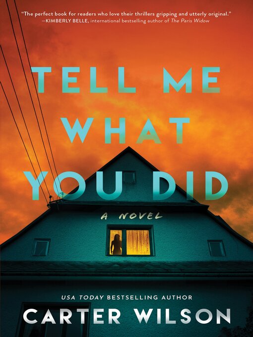 Title details for Tell Me What You Did by Carter Wilson - Wait list